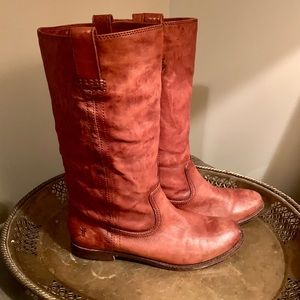 frye anna mid pull on